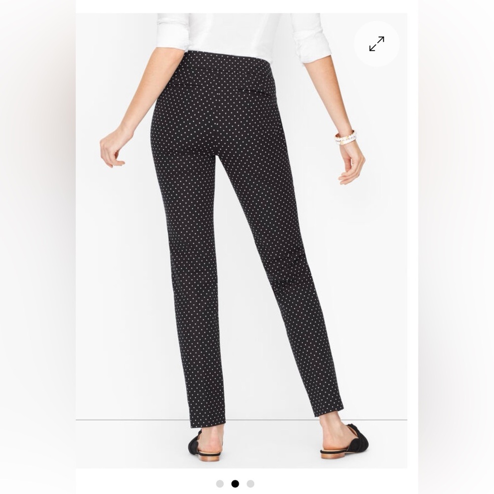 TALBOTS CHATHAM ANKLE PANTS - FRESH DOT Size 6 NWT - Picture 3 of 17